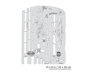 Iwata Artool Kanji Master Bamboo Freehand Airbrush Template by Dennis Mathewson