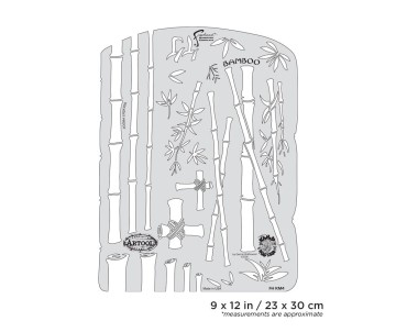 Iwata Artool Kanji Master Bamboo Freehand Airbrush Template by Dennis Mathewson