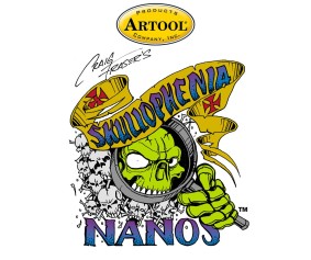 Iwata Artool Skullophenia Nano Freehand Airbrush Template by Craig Fraser