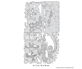 Iwata Artool Island FX Nano Freehand Airbrush Template by Dennis Mathewson
