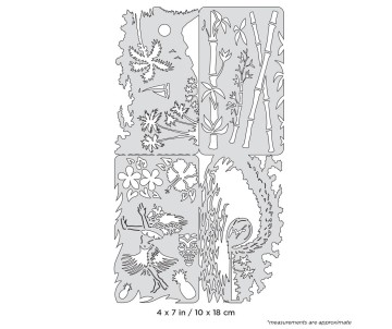 Iwata Artool Island FX Nano Freehand Airbrush Template by Dennis Mathewson