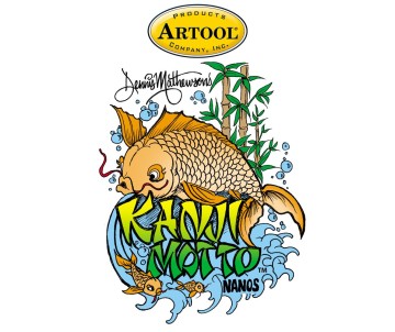 Iwata Artool Kanji Motto Nano Freehand Airbrush Template by Dennis Mathewson
