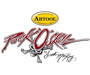 Iwata Artool Pack o' Skullz Freehand Airbrush Template by Scott Mackay