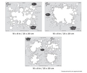 Iwata Artool Splatter FX Freehand Airbrush Template by Gerald Mendez