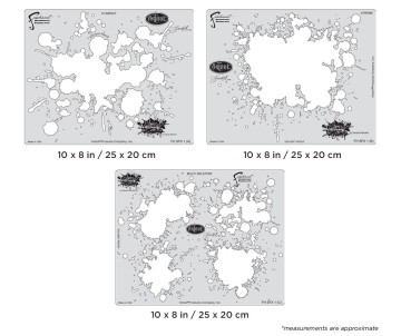 Iwata Artool Splatter FX Freehand Airbrush Template by Gerald Mendez