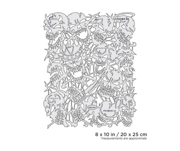 Iwata Artool Return of Skullmaster Lucky 13 Freehand Airbrush Template by Craig Fraser