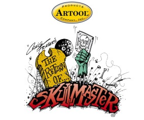 Iwata Artool Return of Skullmaster Lucky 13 Freehand Airbrush Template by Craig Fraser
