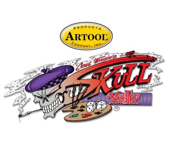 Iwata Artool Skullmaster Set Freehand Airbrush Template by Craig Fraser