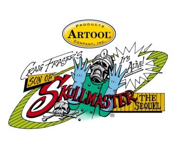 Iwata Artool Son of Skullmaster Nite & Day Freehand Airbrush Template by Craig Fraser
