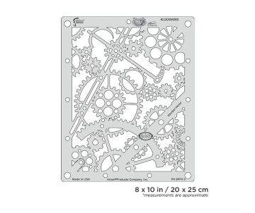 Iwata Artool Steampunk FX Klockworx Freehand Airbrush Template by Craig Fraser