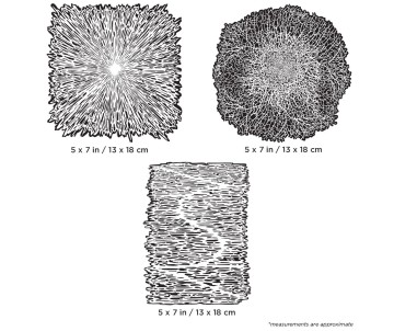 Iwata Artool Texture FX 2 Mini Series Set Freehand Airbrush Template by Gerald Mendez