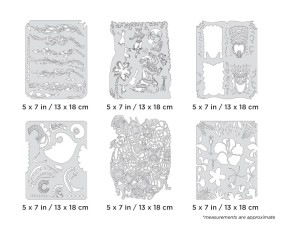 Iwata Artool Tiki Master II Mini Series Freehand Airbrush Template Set by Dennis Mathewson