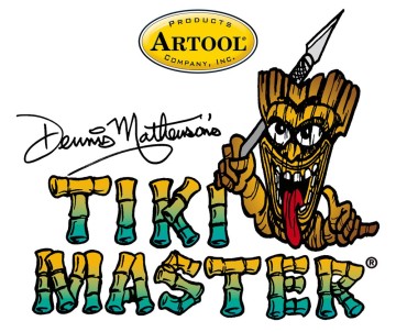 Iwata Artool Tiki Master Tiki Trouble Freehand Airbrush Template by Dennis Mathewson