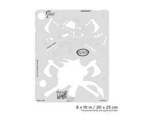 Iwata Artool Viking FX Berzerker Freehand Airbrush Template by Craig Fraser