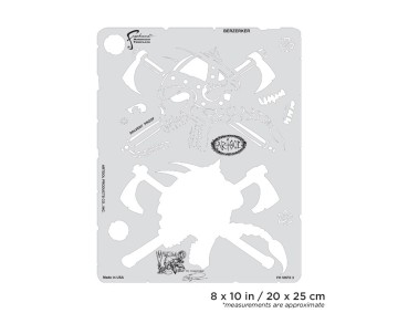 Iwata Artool Viking FX Berzerker Freehand Airbrush Template by Craig Fraser