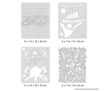 Iwata Artool Viking FX Mini Series Freehand Airbrush Template Set by Craig Fraser