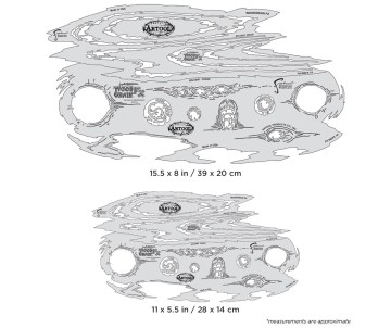 Iwata Artool Wood Grain FX Freehand Airbrush Template Set by Dennis Mathewson
