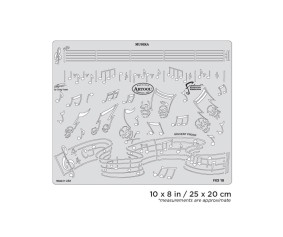 Iwata Artool FX3 Musika Freehand Airbrush Template by Craig Fraser