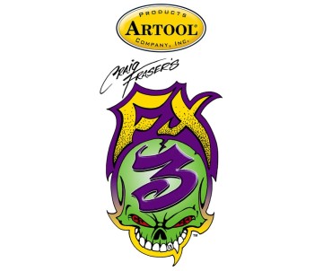 Iwata Artool FX3 Barby Freehand Airbrush Template by Craig Fraser
