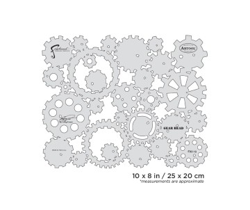 Iwata Artool FX II Gear Head Freehand Airbrush Template by Craig Fraser