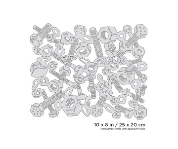 Iwata Artool FX II Nutz N' Boltz Freehand Airbrush Template by Craig Fraser