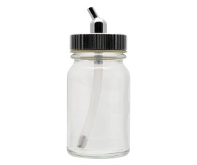 Iwata Glass Bottle 1.5 oz / 44 ml With Metal Adaptor Cap