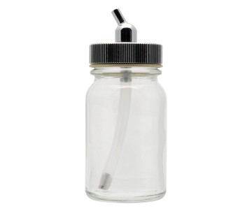Iwata Glass Bottle 1.5 oz / 44 ml With Metal Adaptor Cap