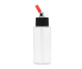 Iwata Crystal Clear Bottle 2oz / 60ml Cylinder With Adaptor Cap
