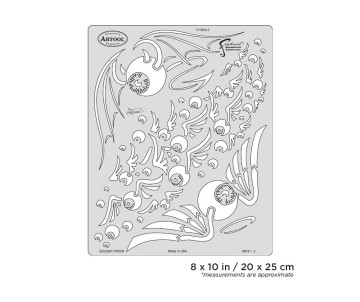 Iwata Artool Kustom Kulture Flyballz Freehand Airbrush Template by Craig Fraser