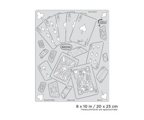 Iwata Artool Kustom Kulture Aces N' Eights Freehand Airbrush Template by Craig Fraser