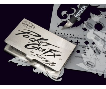 Iwata Artool PocketGraFX Freehand Airbrush Template Set by Scott MacKay