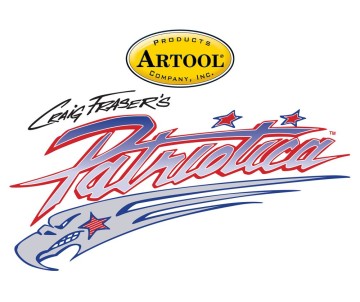 Iwata Artool Patriotica White Freehand Airbrush Template by Craig Fraser