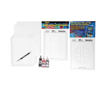 Iwata Basic Airbrush Techniques Exercise Kit by Robert Paschal