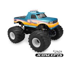 JConcepts 1993 Ford F-250 monster truck body w/racerback and visor (Fits - 7