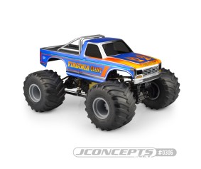 JConcepts 1984 Ford F-250 - MT | Scale body (Fits - Pro Mod 1/0th Monster Truck) (Dimensions - 7.25