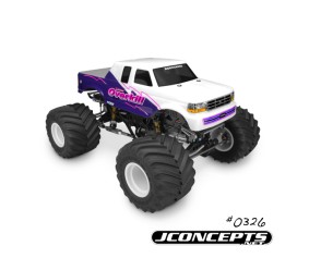 JConcepts 1993 Ford F-250 super cab monster truck body w/racerback