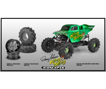 JConcepts King Sling - Mega Truck body w/ scoop & spoiler (Fits - Axial SMT10 - 7