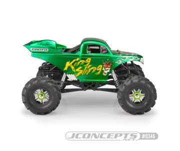JConcepts King Sling - Mega Truck body w/ scoop & spoiler (Fits - Axial SMT10 - 7
