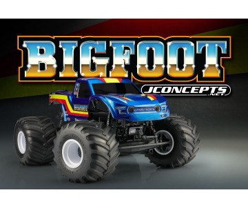 JConcepts 2020 Ford Raptor body - BIGFOOT 19 Racer Stripe (Fits - Losi LMT / Axial SMT10, 7.25