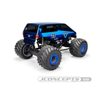 JConcepts 1985 Ford Aerostar Racer Body 12.5” To 13.0” WB (Fits Losi LMT, Axial SMT10)