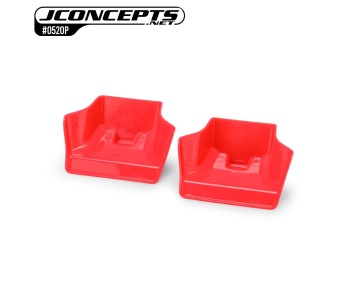 JConcepts Mugen MBX8 | MBX-8e | Sworkz S35-4 Evo injection molded front wing, retro pink - 2pc 
