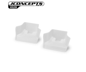 JConcepts Mugen MBX8 | MBX-8e | Sworkz S35-4 Evo injection molded front wing, white - 2pc 