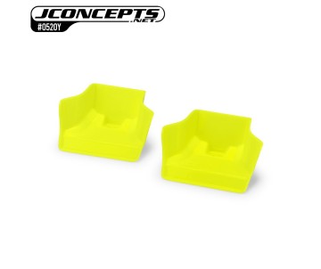JConcepts Mugen MBX8 | MBX-8e | Sworkz S35-4 Evo injection molded front wing, yellow - 2pc 