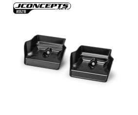 JConcepts Team Associated RC8B4.1 | RC8B4.1e injection molded front wing, black - 2pc 