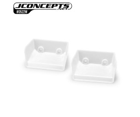 JConcepts Tekno NB48 2.2 | Tekno EB48 2.2 injection molded front wing, white - 2pc 
