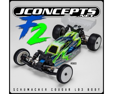 JConcepts F2 - Schumacher Cougar LD3 body w/ carpet | turf | dirt wing, light-weight 
