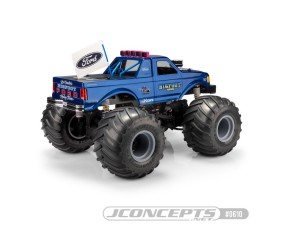 JConcepts Bigfoot 4 Louisville 1990 Ford F-250 Body Set with Accessories - Fits Clod Buster, Regulator - 7