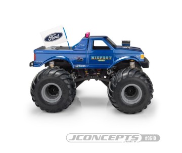 JConcepts Bigfoot 4 Louisville 1990 Ford F-250 Body Set with Accessories - Fits Clod Buster, Regulator - 7