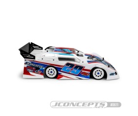 JConcepts L8 Night G3 speedway body, decked with rear spoiler (Fits – 1/10th late model vehicles)