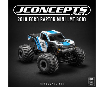 JConcepts 2010 Ford Raptor body (Fits - Mini LMT, requires JC #5230 body mounts)